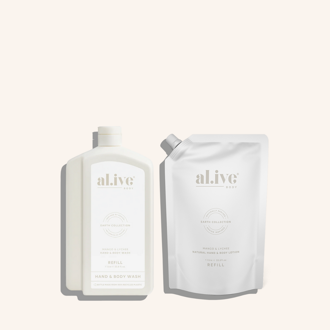 Wash & Lotion Refill Bundle - Mango & Lychee | al.ive body
