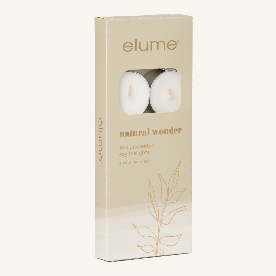 Natural Wonder Unscented Tealights | Elume