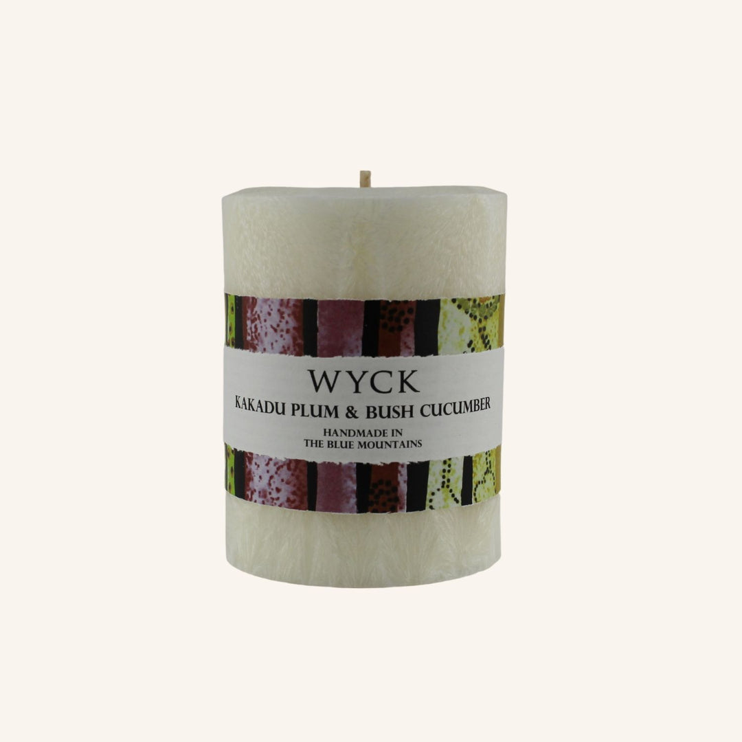 Kakadu Plum & Bush Cucumber Small Pillar | Pillar Candles