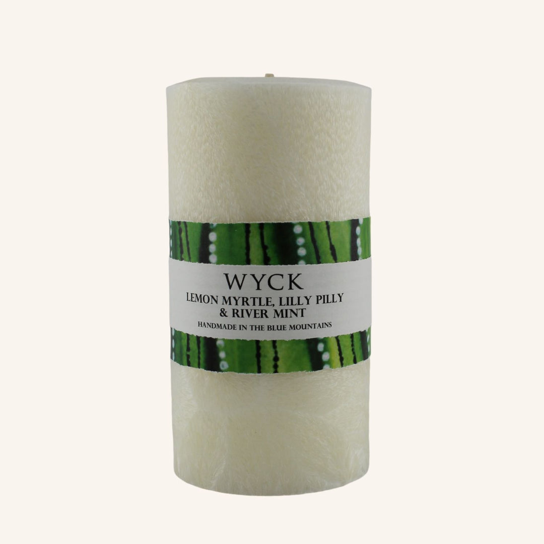 Lemon Myrtle, Lilly Pilly & River Mint Large Pillar | Pillar Candles
