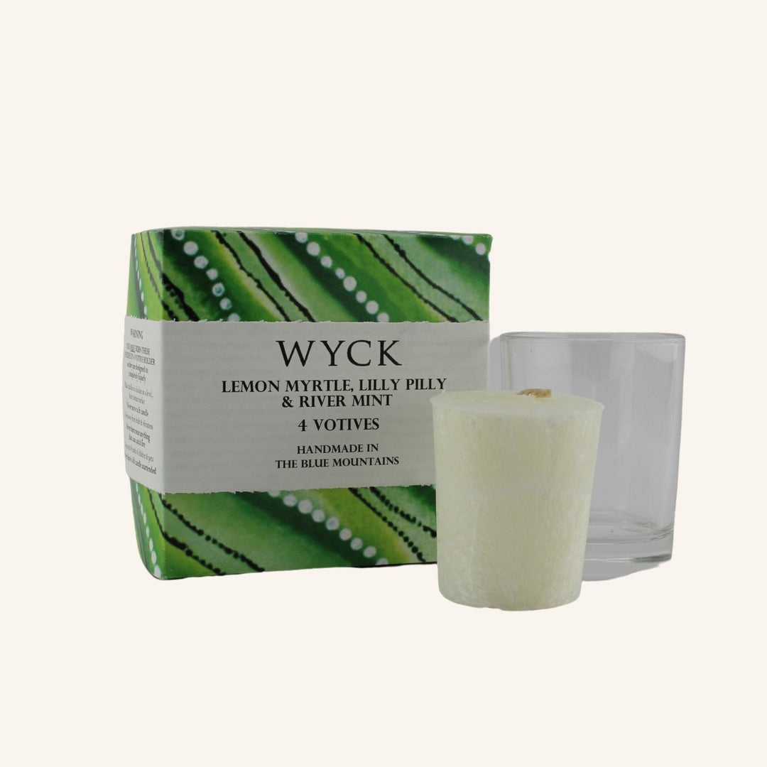 Lemon Myrtle, Lilly Pilly & River Mint | Votive Candles