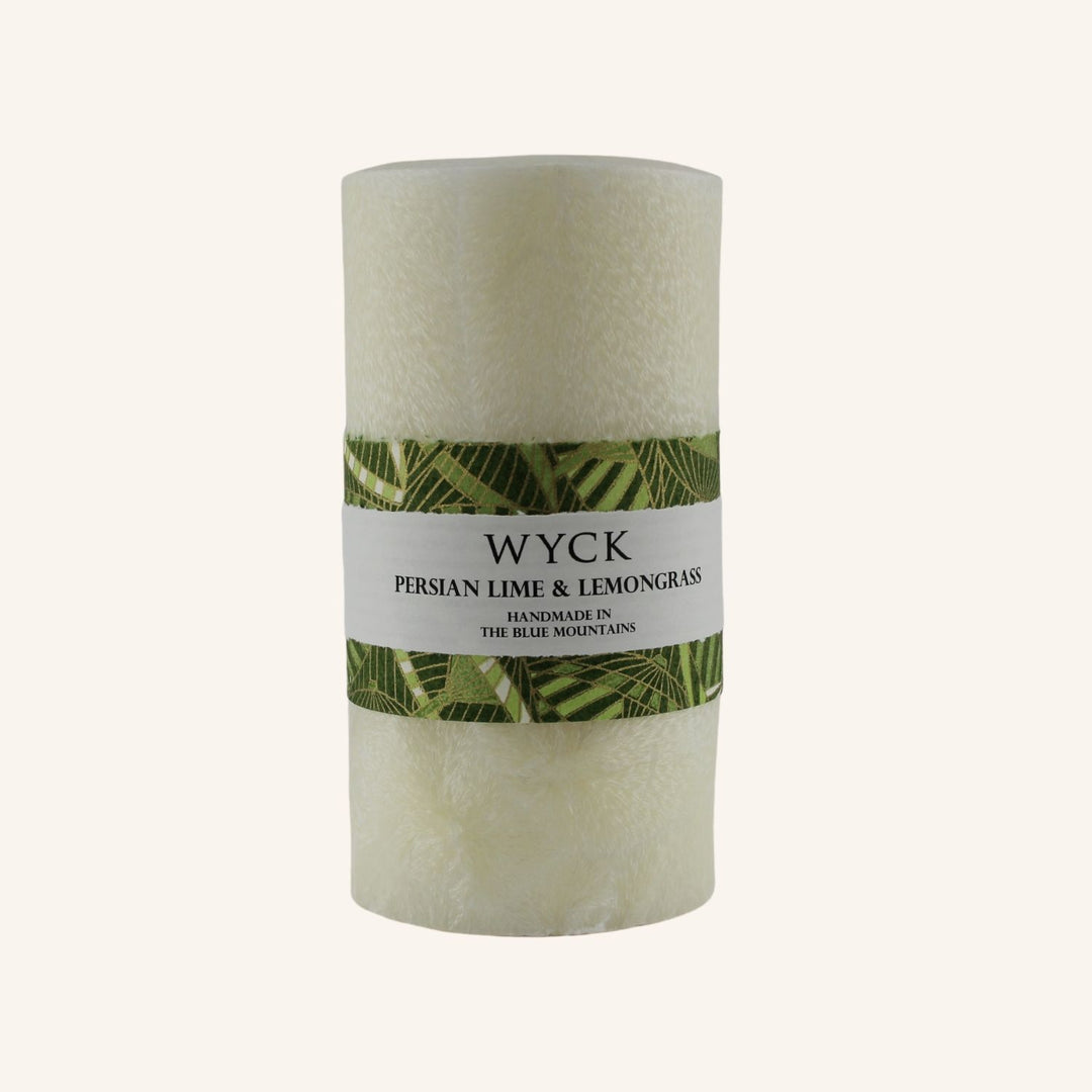Persian Lime & Lemongrass Large Pillar | Pillar Candles