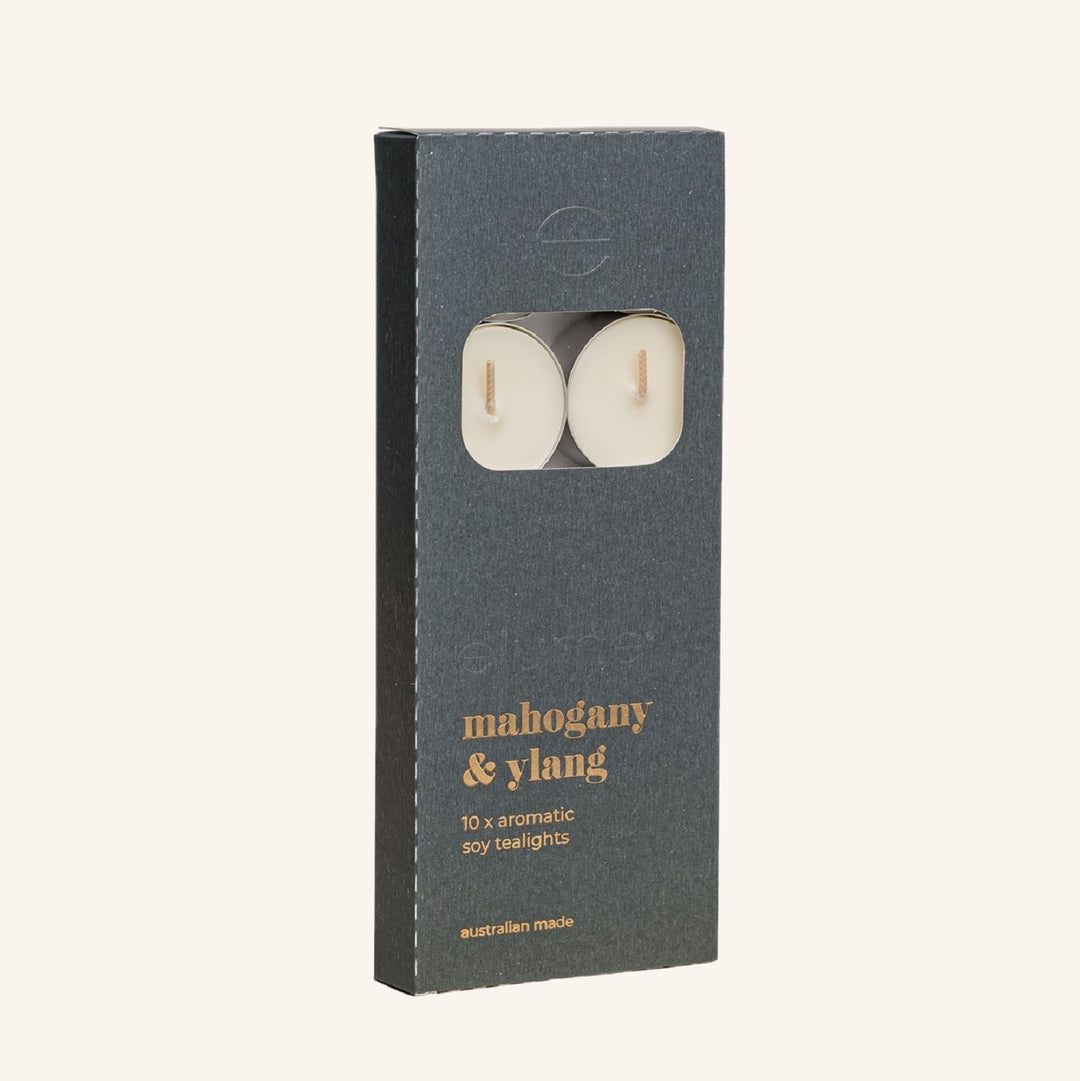Mahogany & Ylang Tealights | Elume