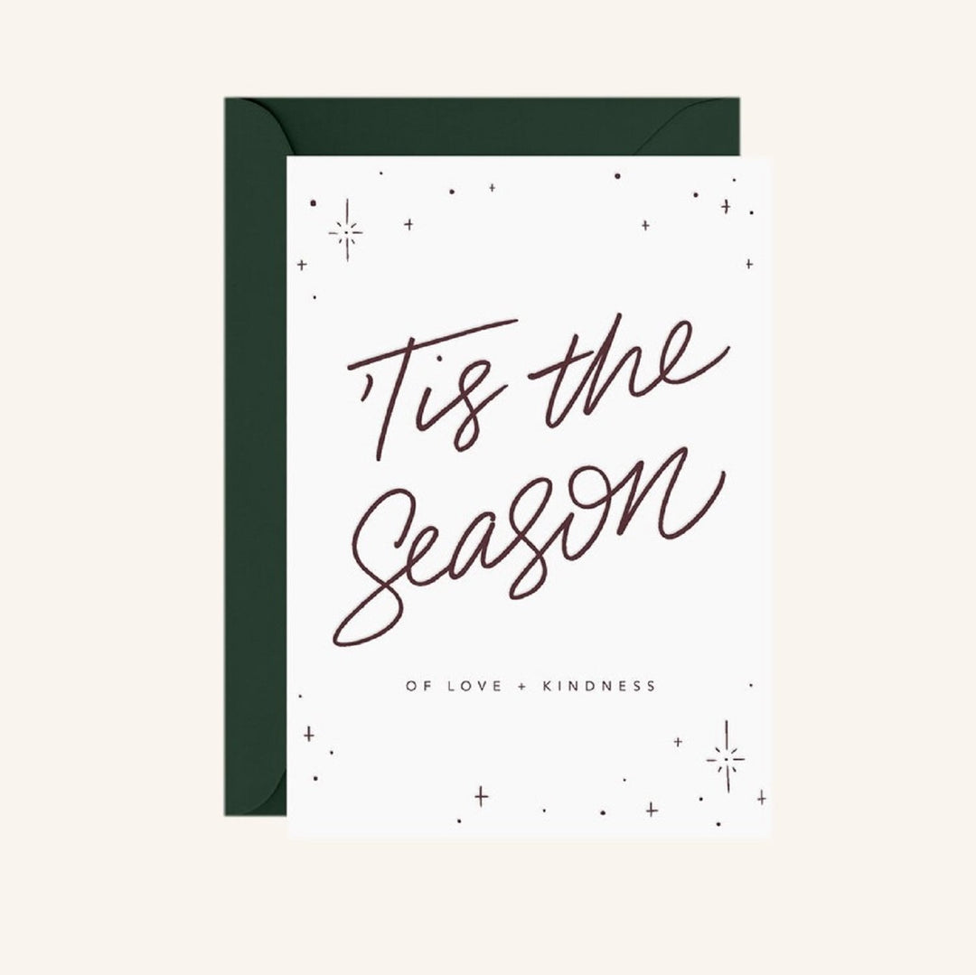 Boxed set of 6 - 'Tis the season of love and kindness cards