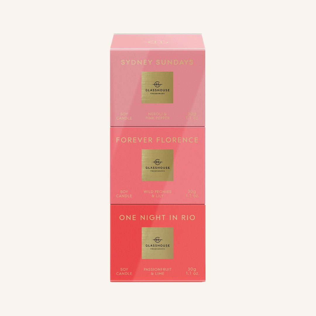 30g Candle Trio Christmas Pack | Glasshouse