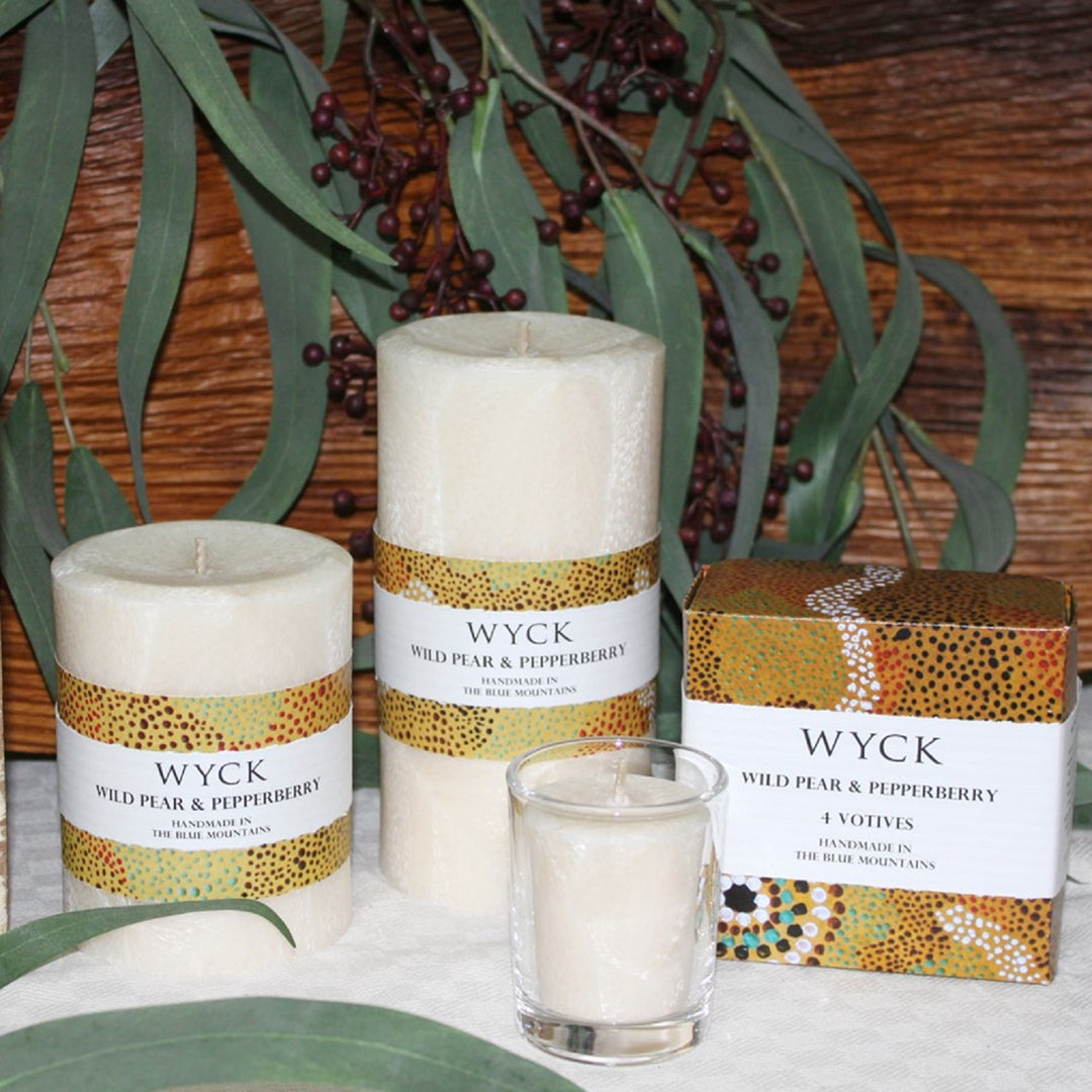 Wild Pear & Pepperberry Small Pillar | Pillar Candles