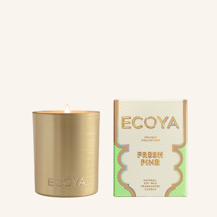 Holiday Fresh Pine Goldie Candle | Ecoya