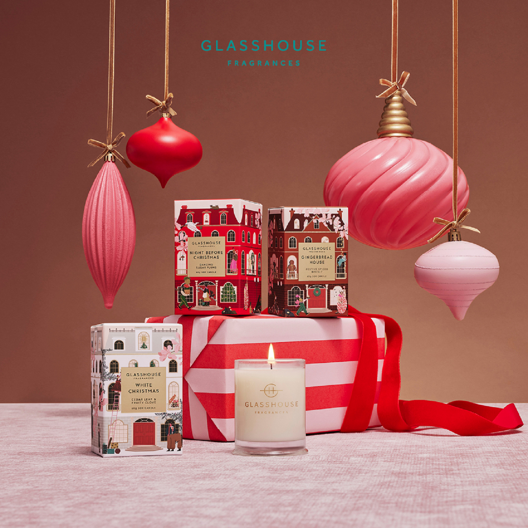 Christmas Trio 3 x 60g Soy Candle | Glasshouse