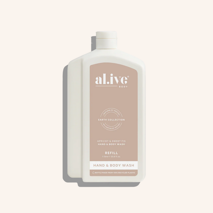 1L Wash Refill - Apricot & Sweet Fig | al.ive body