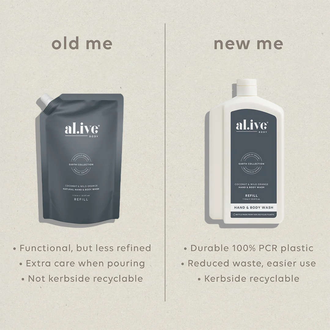 1L Wash Refill - Coconut & Wild Orange  | al.ive body