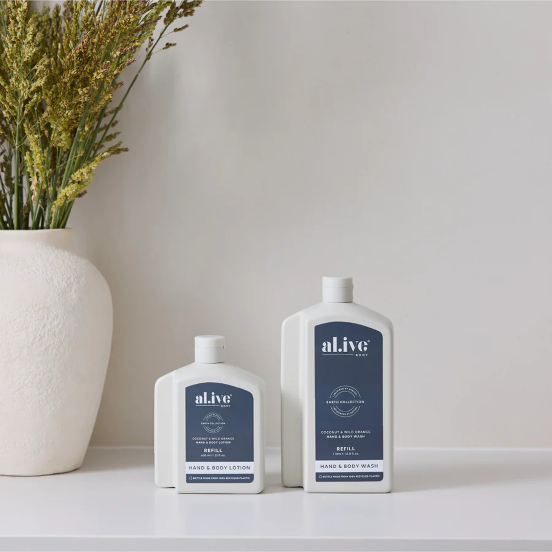 650ml Lotion Refill Coconut & Wild Orange  | al.ive body