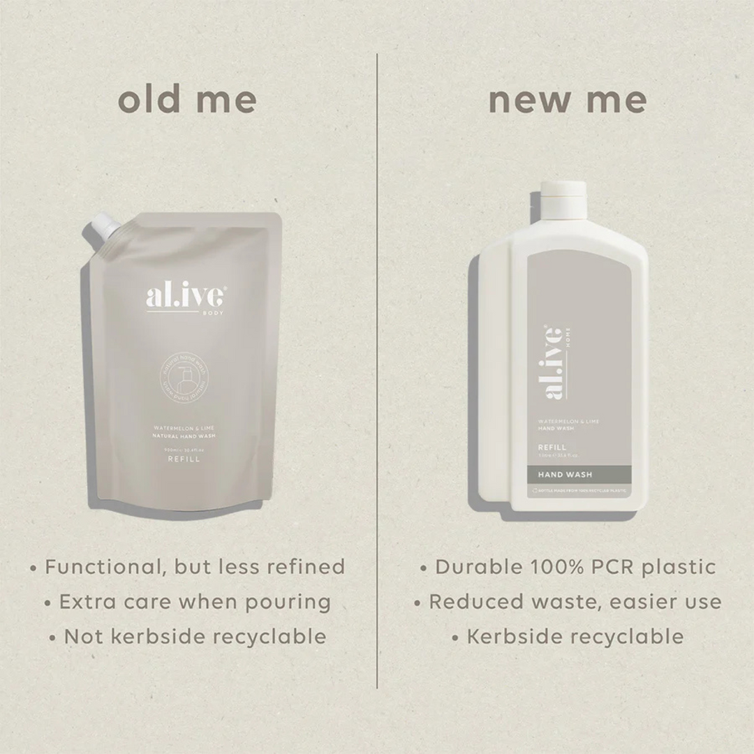 1L Hand Wash Refill - Watermelon & Lime | al.ive body