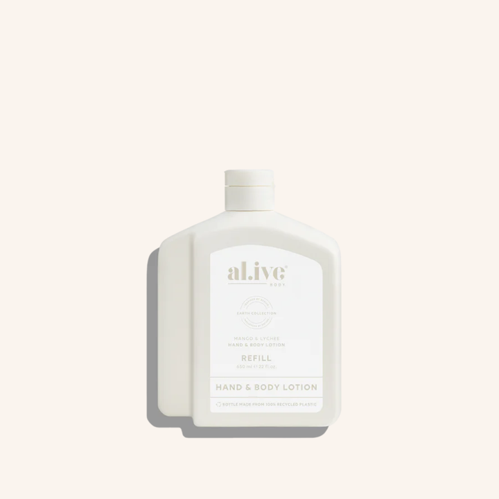 650ml Lotion Refill - Mango & Lychee  | al.ive body