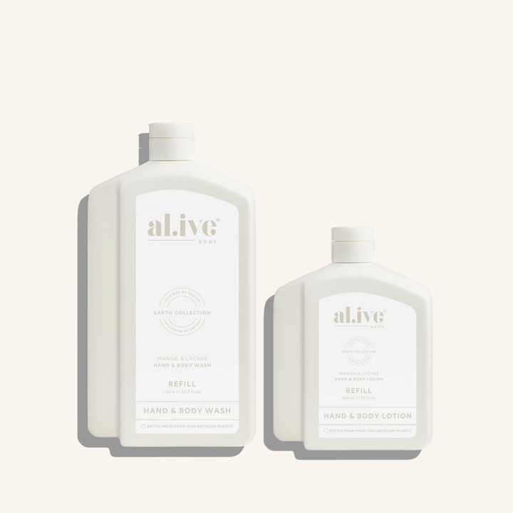 Mango & Lychee Wash & Lotion Refill Bundle | al.ive body