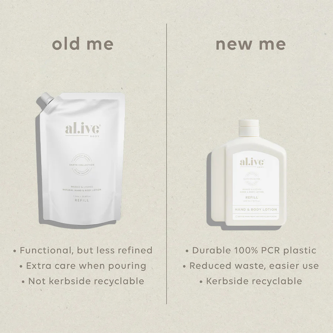 650ml Lotion Refill - Mango & Lychee  | al.ive body