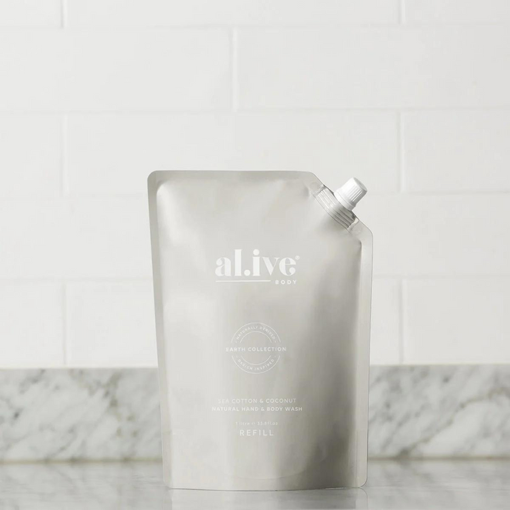 Hand & Body Wash Refill Sea Cotton & Coconut | al.ive body