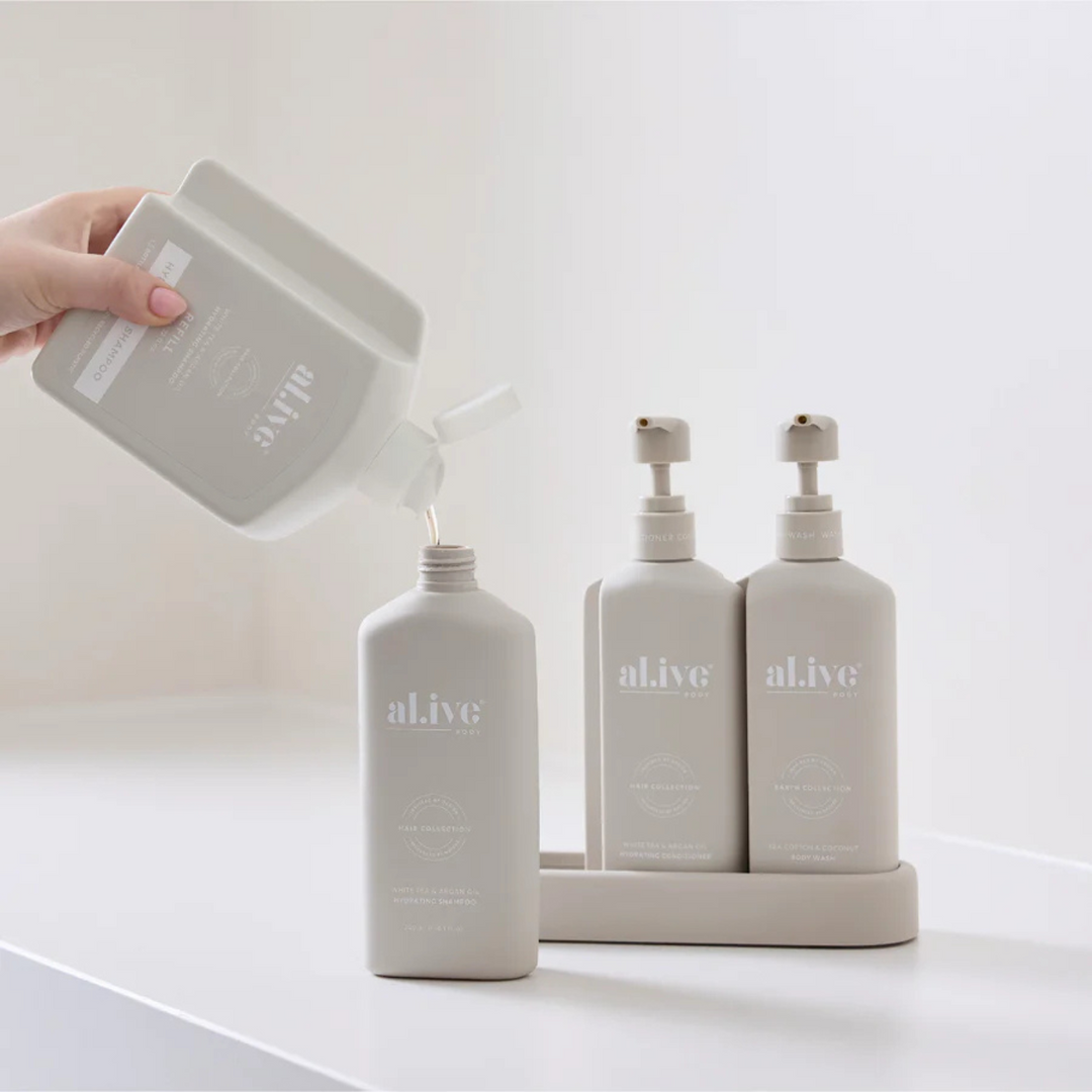 650ml Shampoo Refill - White Tea & Argan Oil | Al.ive Body