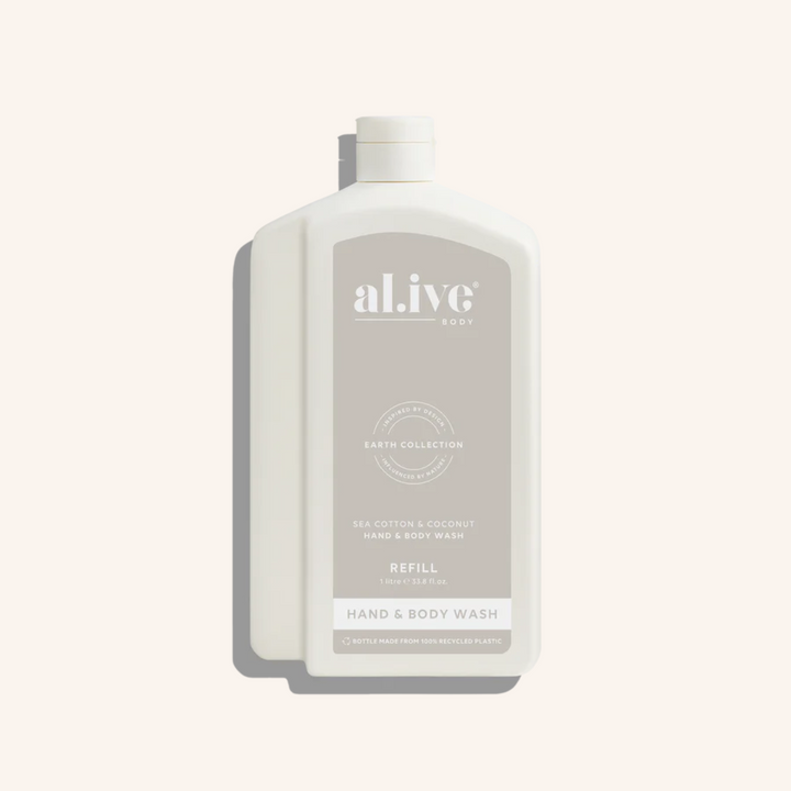 1L Wash Refill - Sea Cotton & Coconut | al.ive body