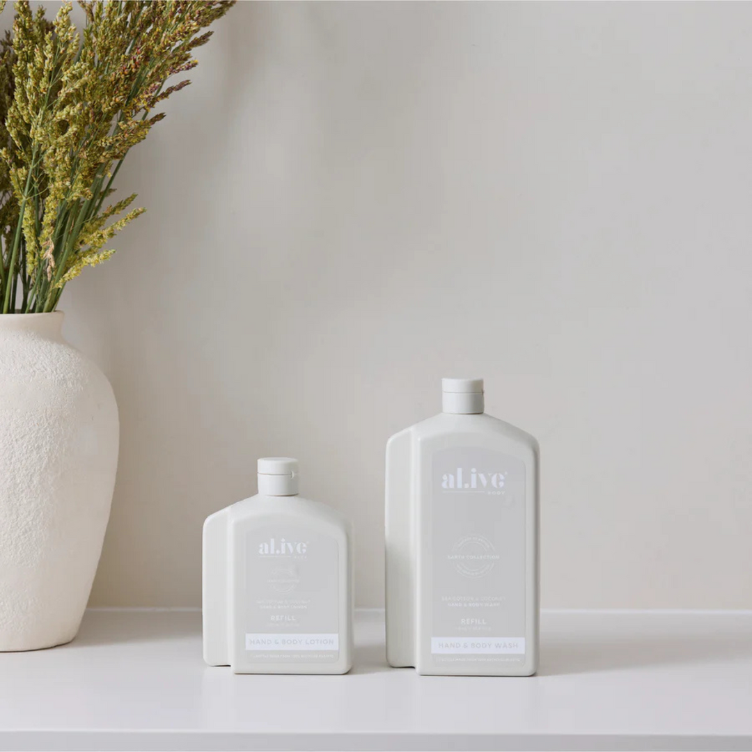 Wash & Lotion Refill Bundle - Sea Cotton & Coconut  | al.ive body