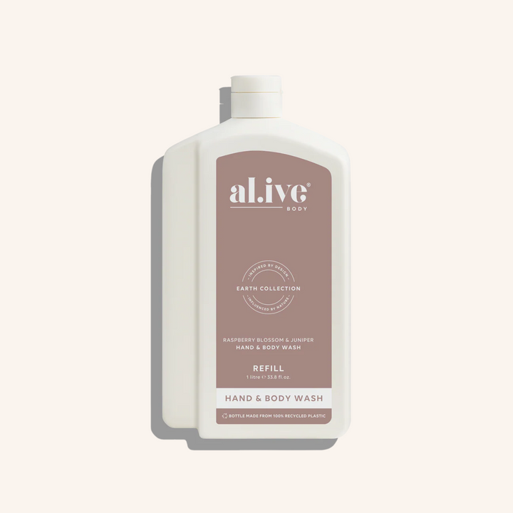 1L Wash Refill - Raspberry Blossom & Juniper  | al.ive body
