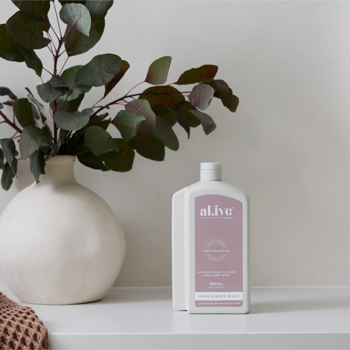 1L Wash Refill - Raspberry Blossom & Juniper  | al.ive body