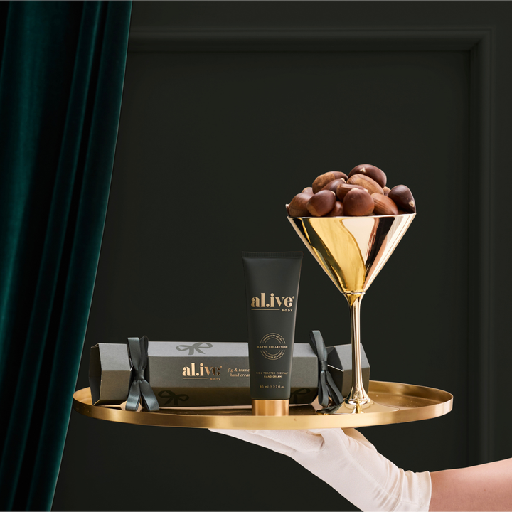Christmas Hand Cream Cracker - Fig & Toasted Chestnut | al.ive body