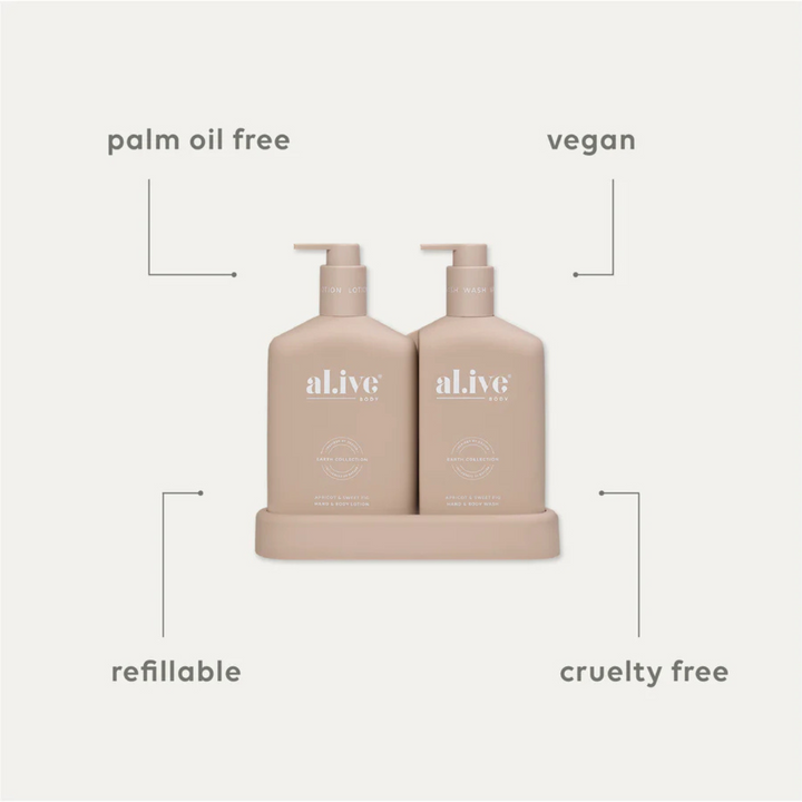 Wash & Lotion Duo - Apricot & Sweet Fig | al.ive body