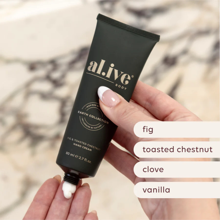 Christmas Hand Cream Cracker - Fig & Toasted Chestnut | al.ive body