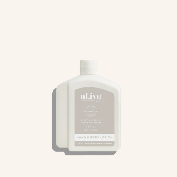 650ml Lotion Refill - Sea Cotton & Coconut | al.ive body