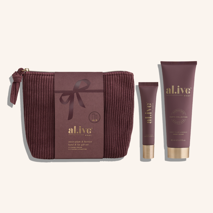 Christmas Hand & Lip Gift Set -Sweet Plum & Berries | al.ive body