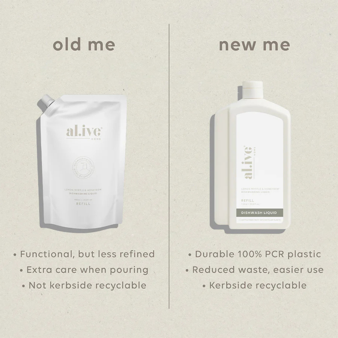 Dish Wash Refill Lemon Myrtle and Honeydew | al.ive body