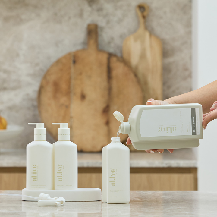 1L Bench Spray Refill Lemon Myrtle & Honeydew | al.ive body