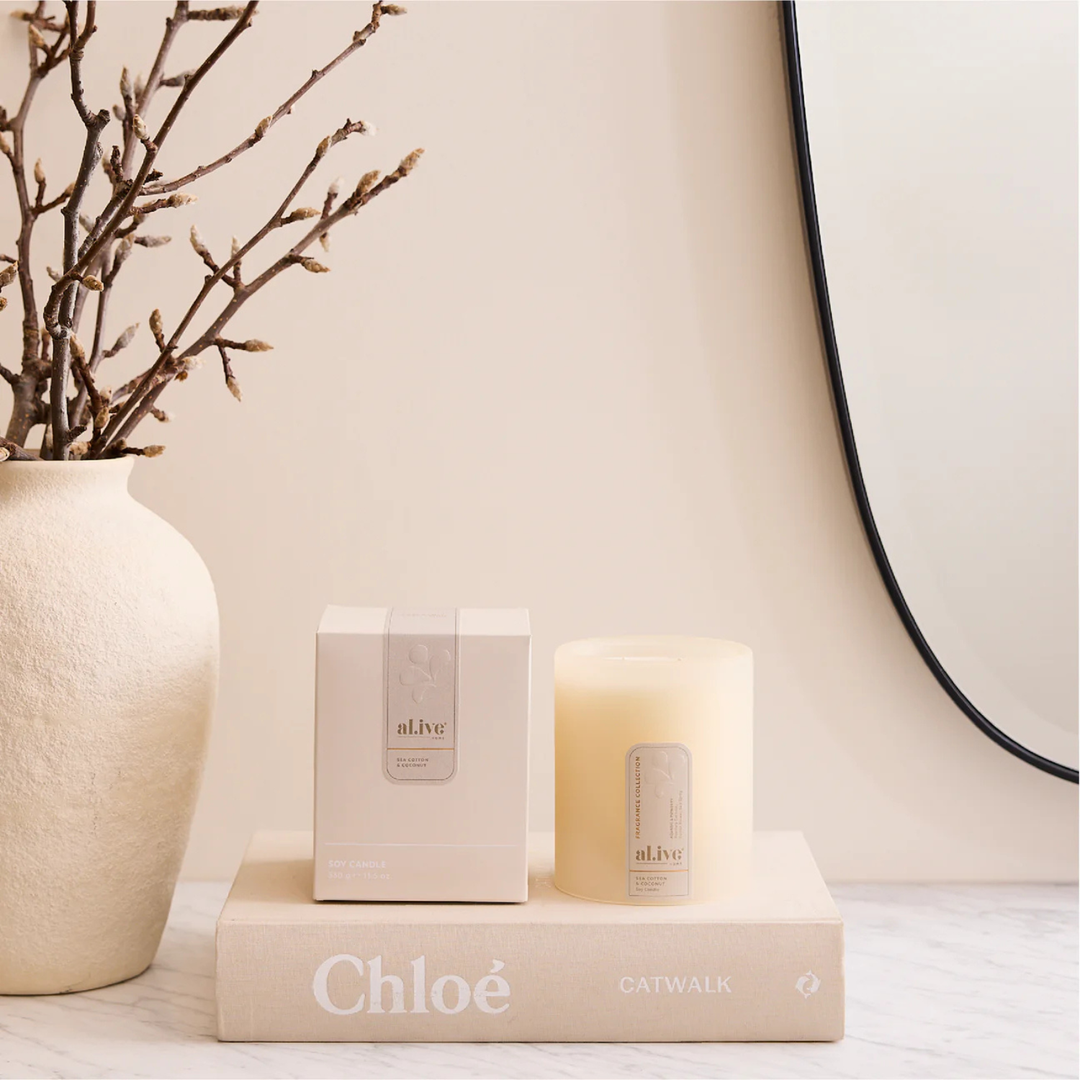 Soy Candle Sea Cotton & Coconut | Al.ive Body