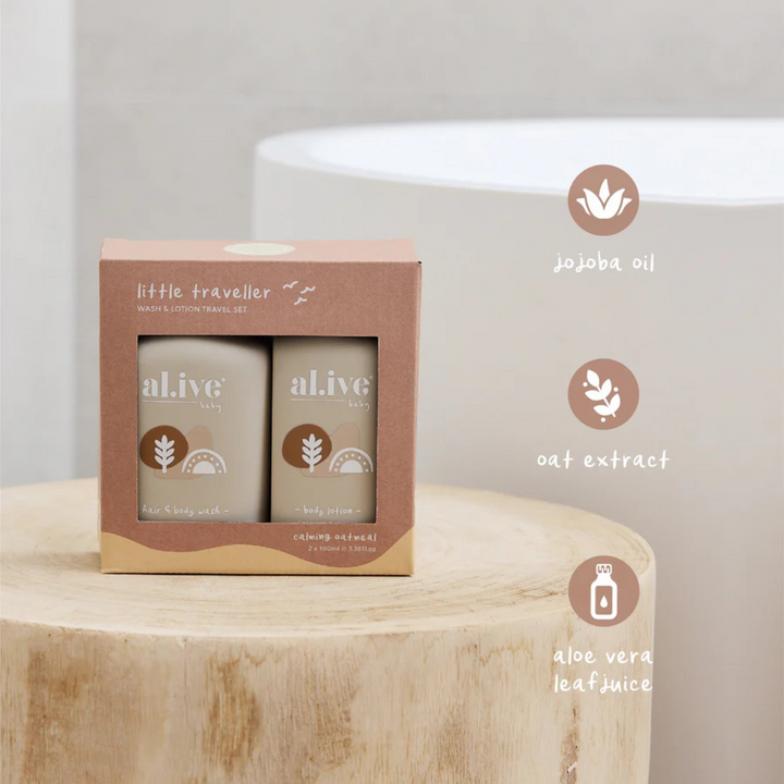 Little Traveller - Wash & Lotion Travel Set | al.ive body