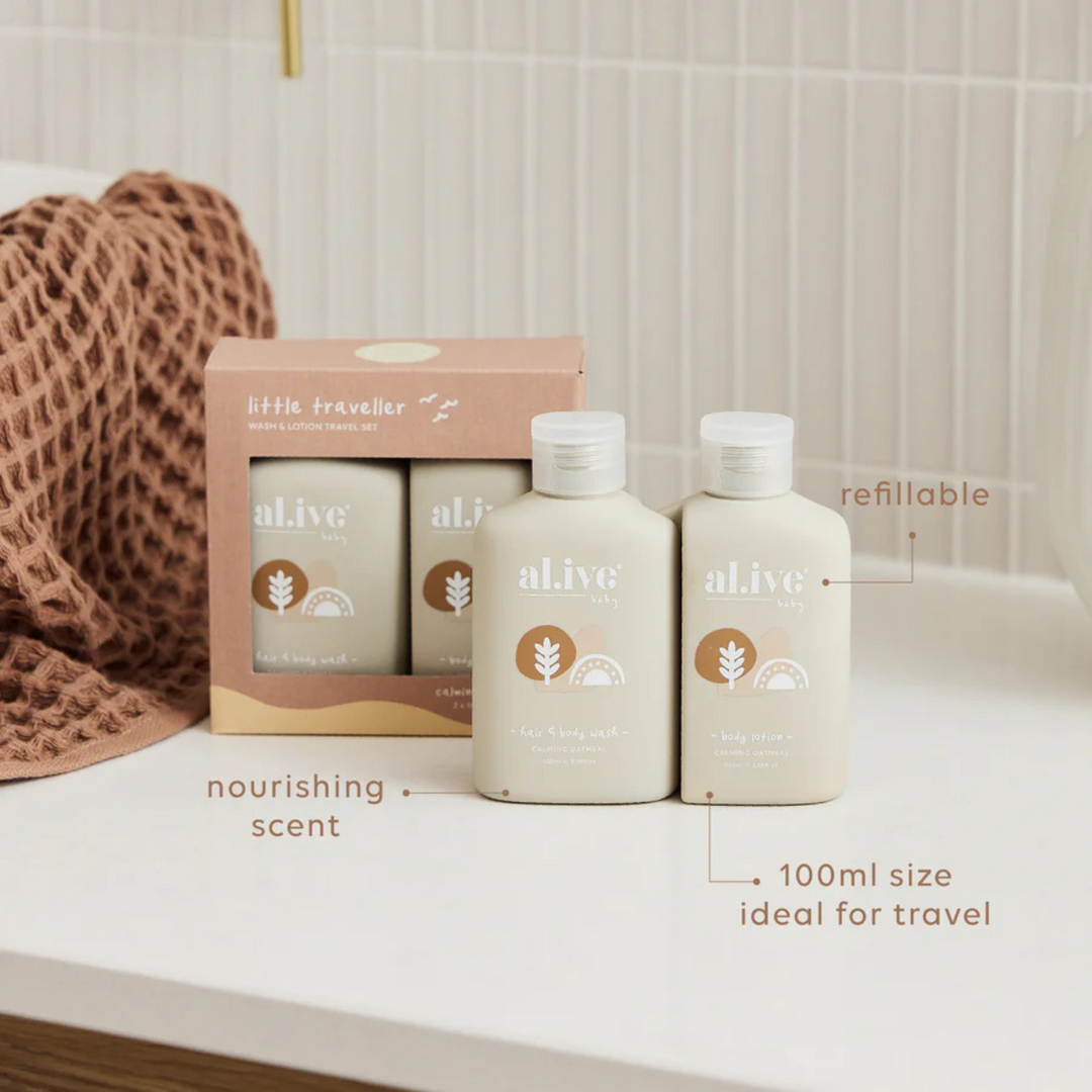 Little Traveller - Wash & Lotion Travel Set | al.ive body