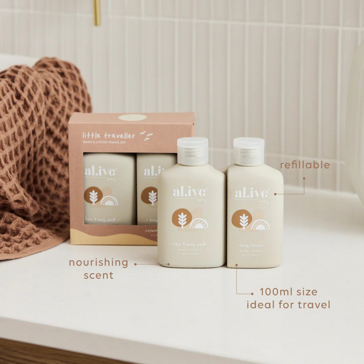 Little Traveller - Wash & Lotion Travel Set | al.ive body
