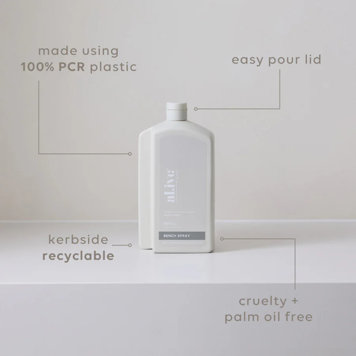1L Bench Spray Refill Lemon & Pomegranate | al.ive body