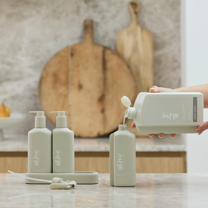 1L Bench Spray Refill Lemon & Pomegranate | al.ive body