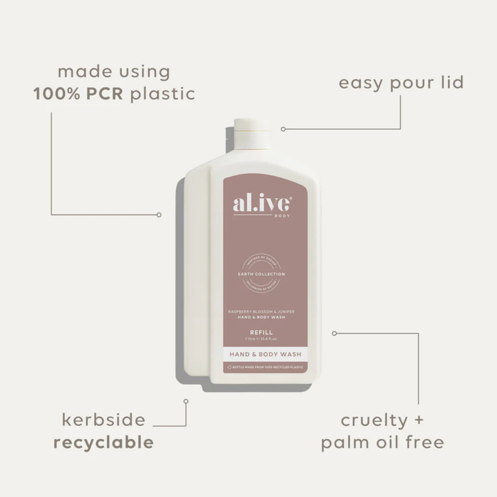 Wash & Lotion Refill Bundle - Raspberry Blossom & Juniper | al.ive body
