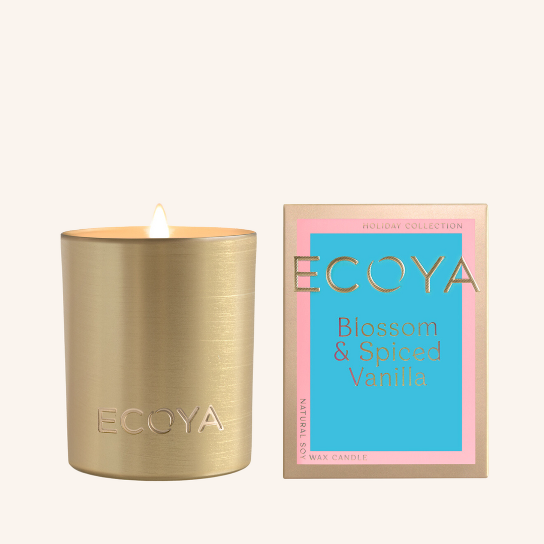 Limited Edition Blossom & Spiced Vanilla Mini Goldie Candle | Ecoya