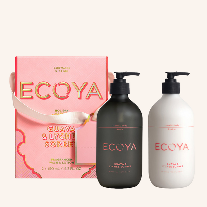 Holiday: Guava & Lychee Sorbet Bodycare Gift Set | Ecoya