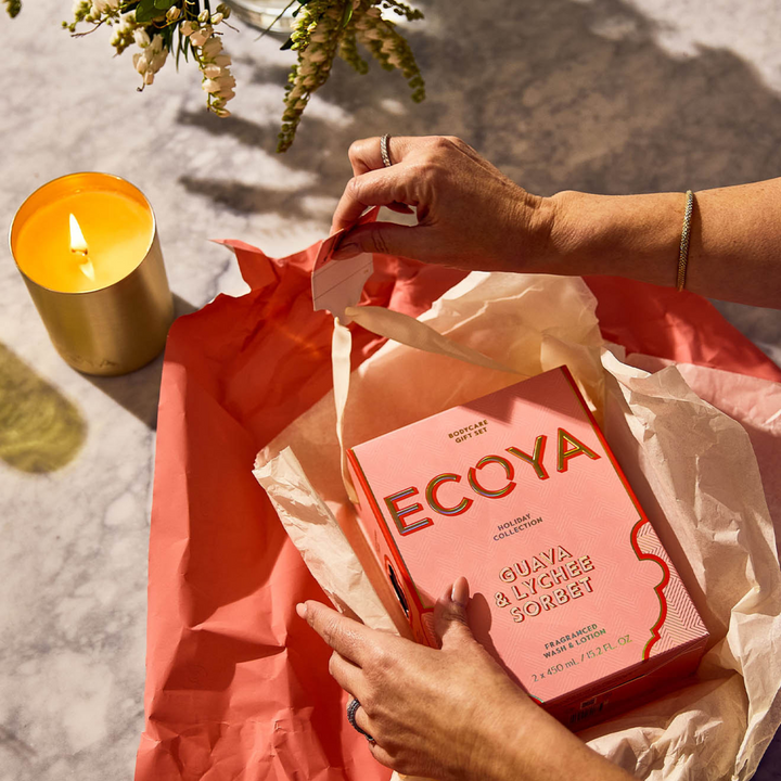 Holiday: Guava & Lychee Sorbet Bodycare Gift Set | Ecoya
