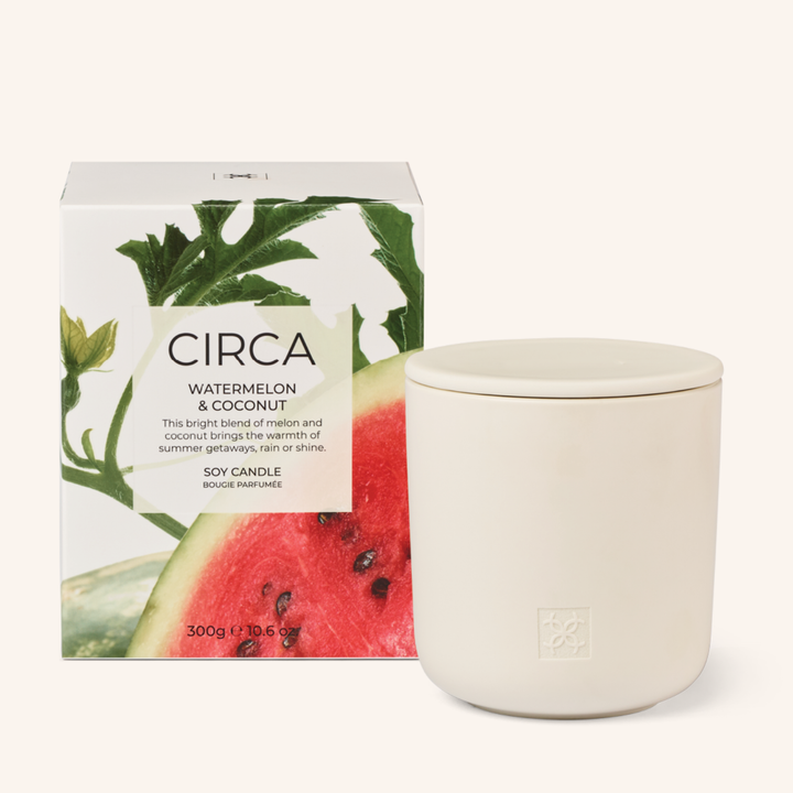 Coconut & Watermelon 300g Soy Candle | Circa