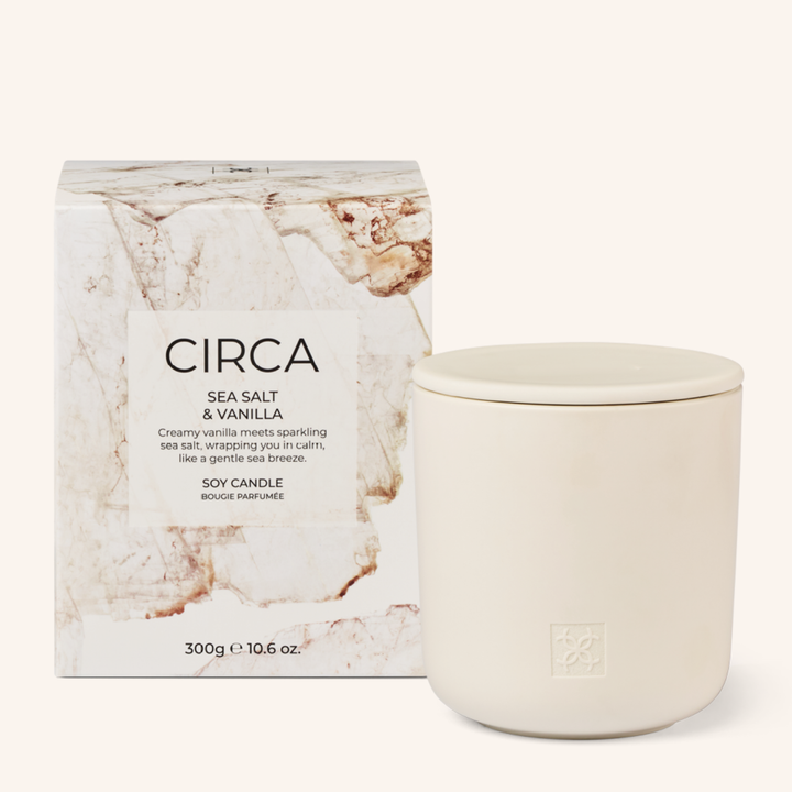 Sea Salt & Vanilla 300g Soy Candle | Circa