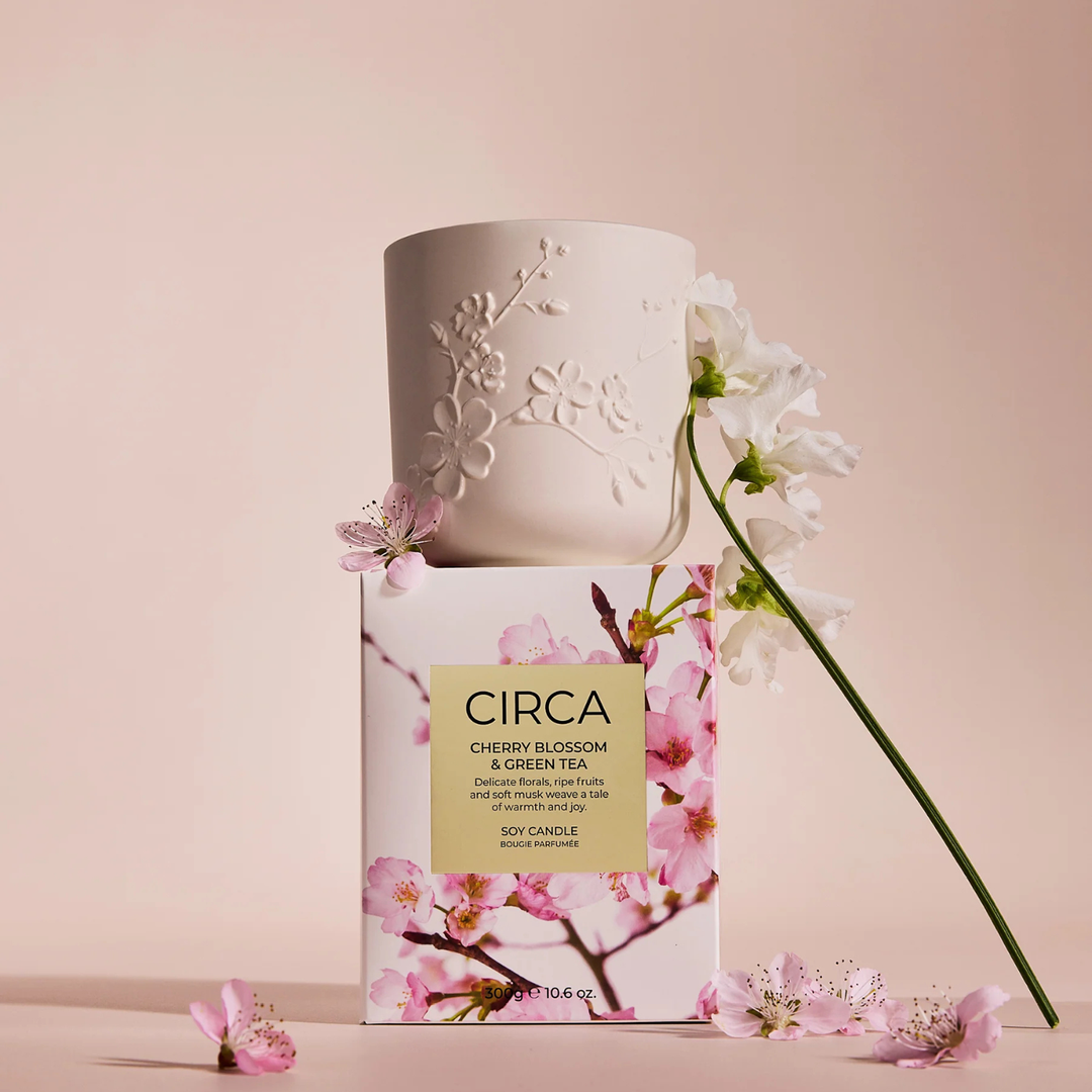 Cherry Blossom & Green Tea 300G Soy Candle | Circa