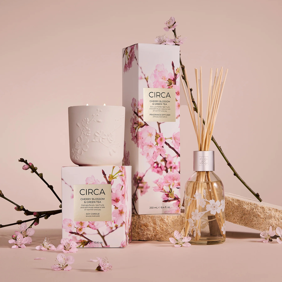 Cherry Blossom & Green Tea 300G Soy Candle | Circa