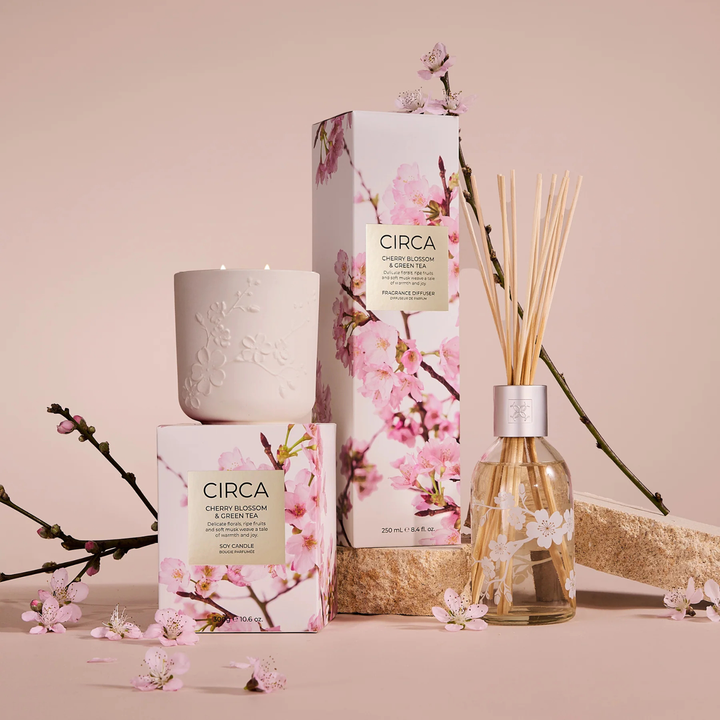 Cherry Blossom & Green Tea 300G Soy Candle | Circa