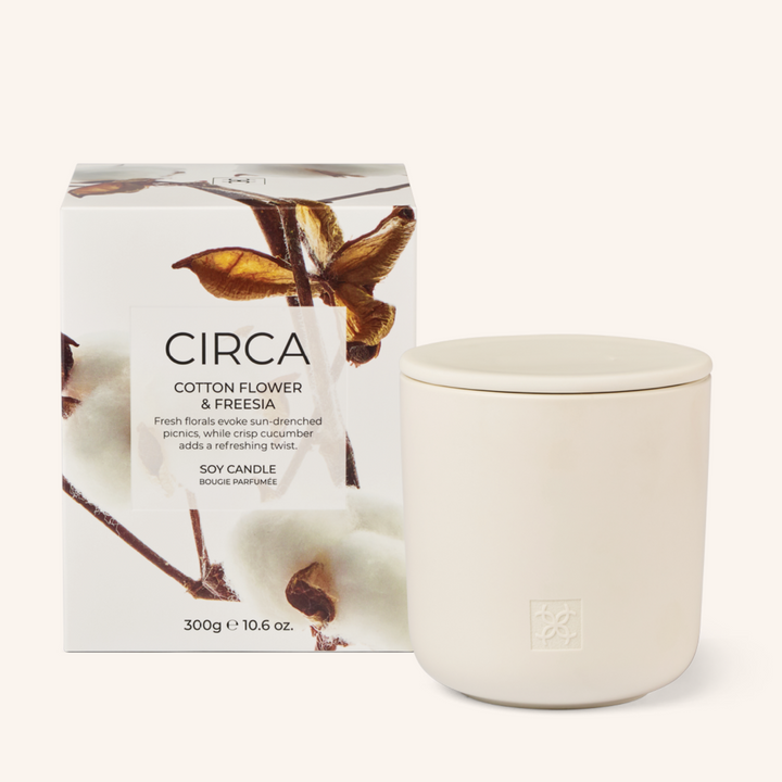 Cotton Flower & Freesia 300g Soy Candle | Circa