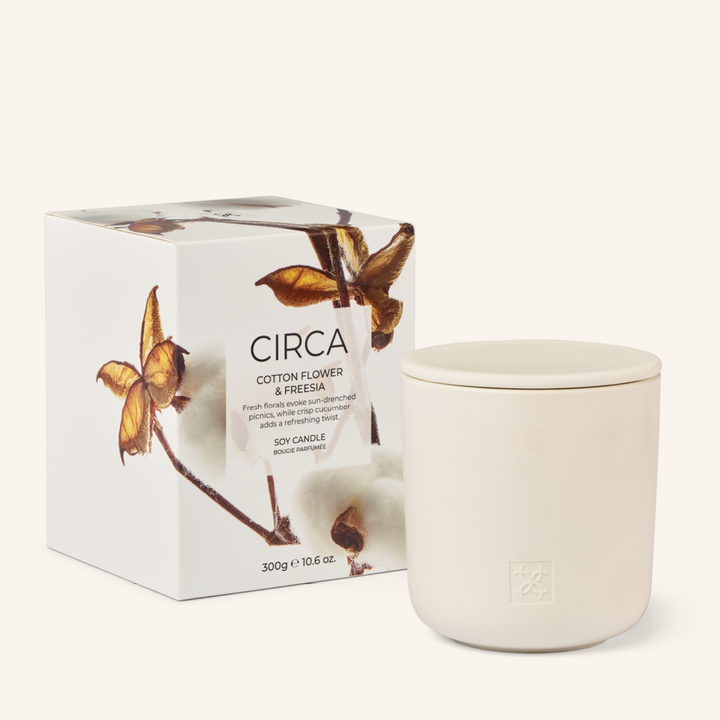 Cotton Flower & Freesia 300g Soy Candle | Circa