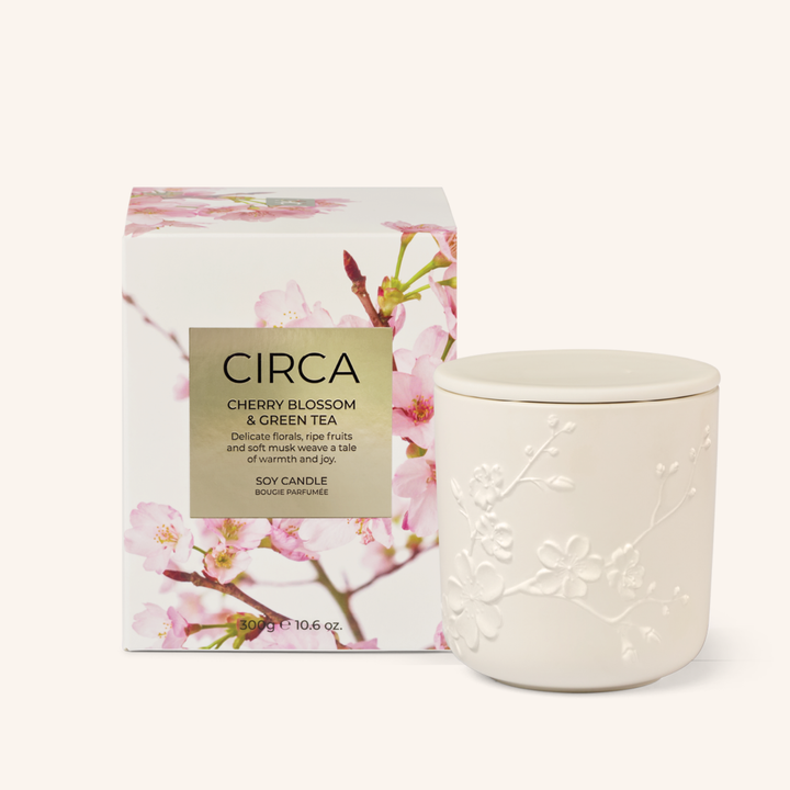 Cherry Blossom & Green Tea 300G Soy Candle | Circa